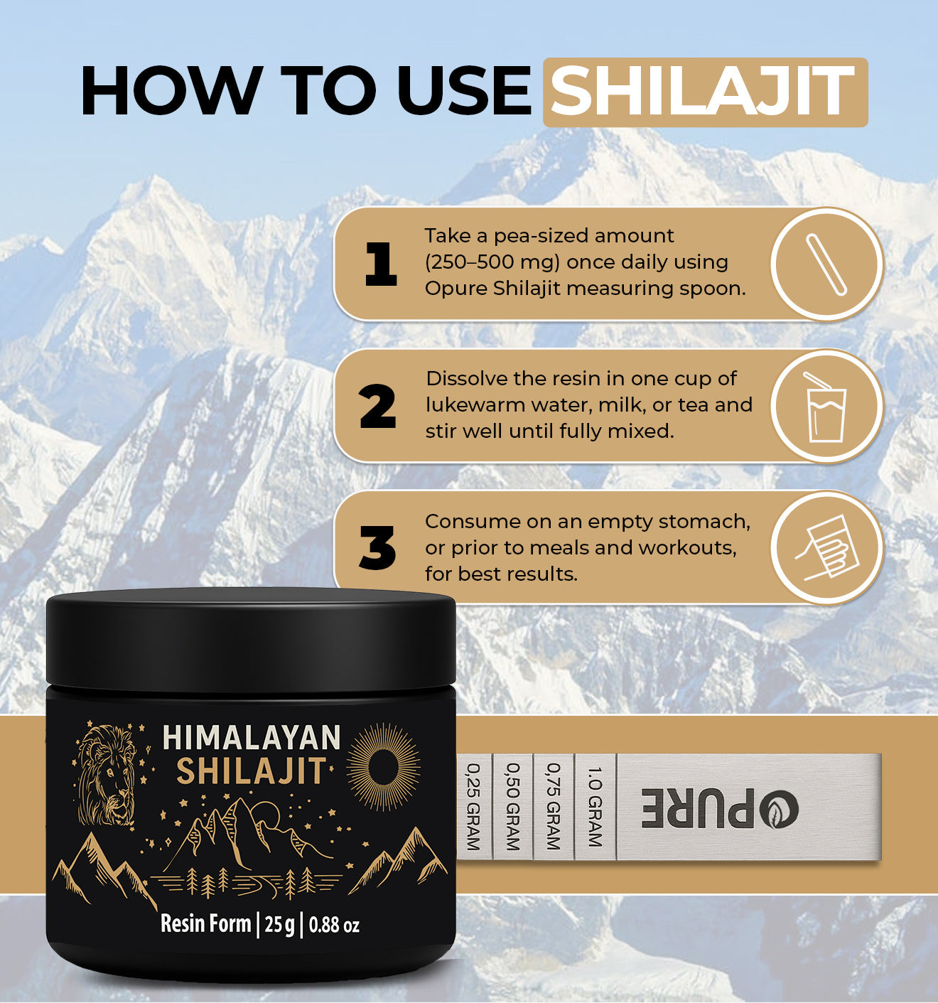 How to use Pure Himalayan Shilajit