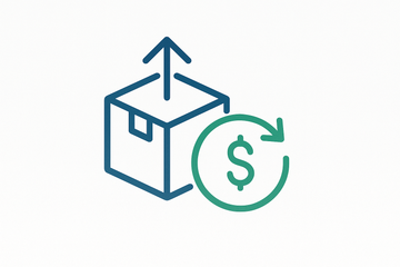 generate Shipping and refund policy Icon without text