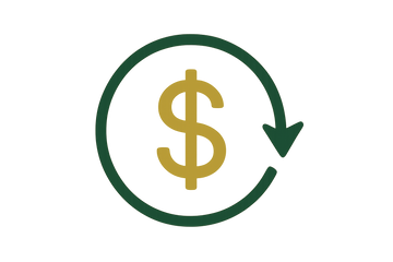 Moneyback guarentee icon without text